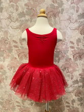 Load image into Gallery viewer, Girls Scoop Neckline Tank Tutu Dress Ruby
