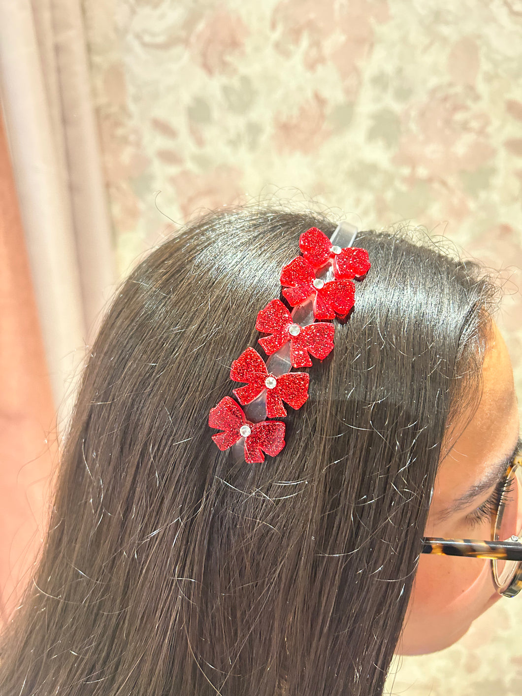 Bows Glitter Red Headband