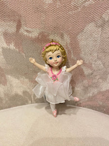 Blonde Ballerina Girl Ornament