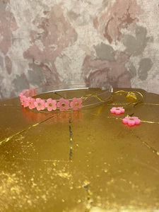 Flower Crown Pink Headband