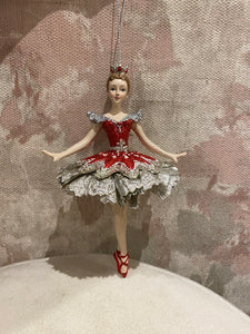 Ruby Ballerina Ornament