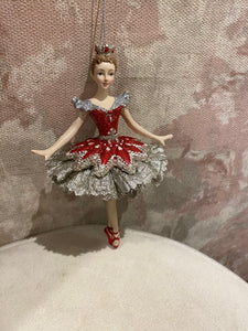 Ruby Ballerina Ornament