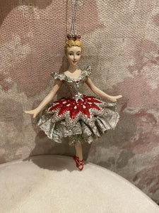 Platinum Ballerina Ornament