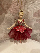 Load image into Gallery viewer, Blonde Regal Red Ballerina Ornaments
