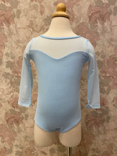 Load image into Gallery viewer, Girls Iris Sky 3/4 Sleeve Leotard
