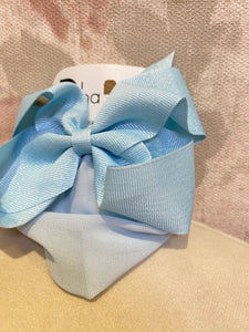 Soft Glitter Bow With Snood (Variety of Colors)