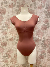 Load image into Gallery viewer, Adult Cap Sleeve Dusty Mauve Leotard
