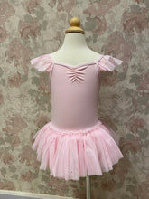 Load image into Gallery viewer, Kids Penelope Flutter Sleeve Dress Pink
