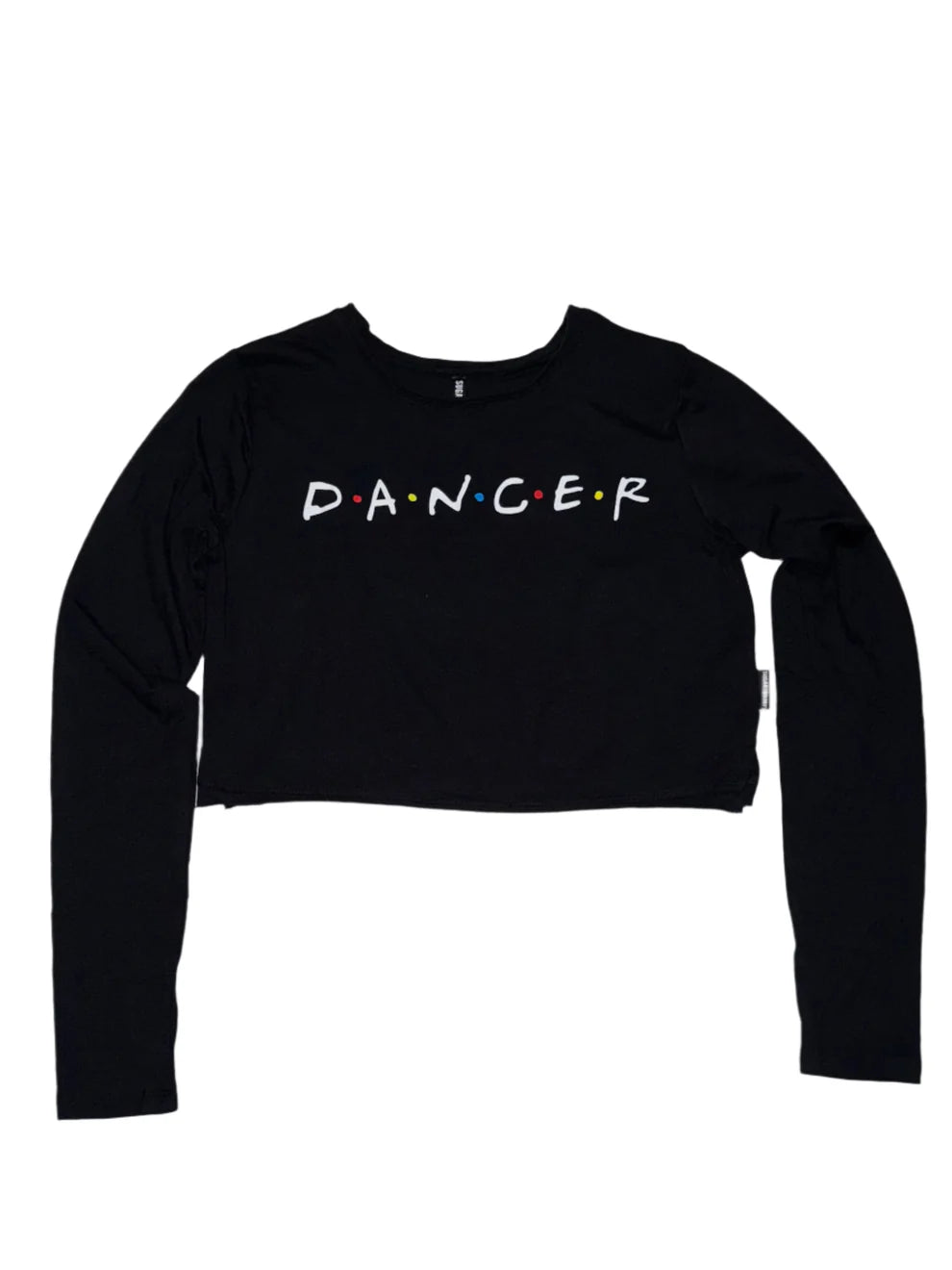 Adult Friends Dancer Long Sleeve Crop Top