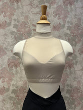 Load image into Gallery viewer, Womens Sophie LULLI Mock Neck Top -Dark Sand
