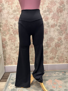 Womens Kennedy Black High-Waist Flare Legging