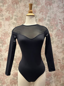 Womens Lulli Sadie Black Long Sleeve Leotard