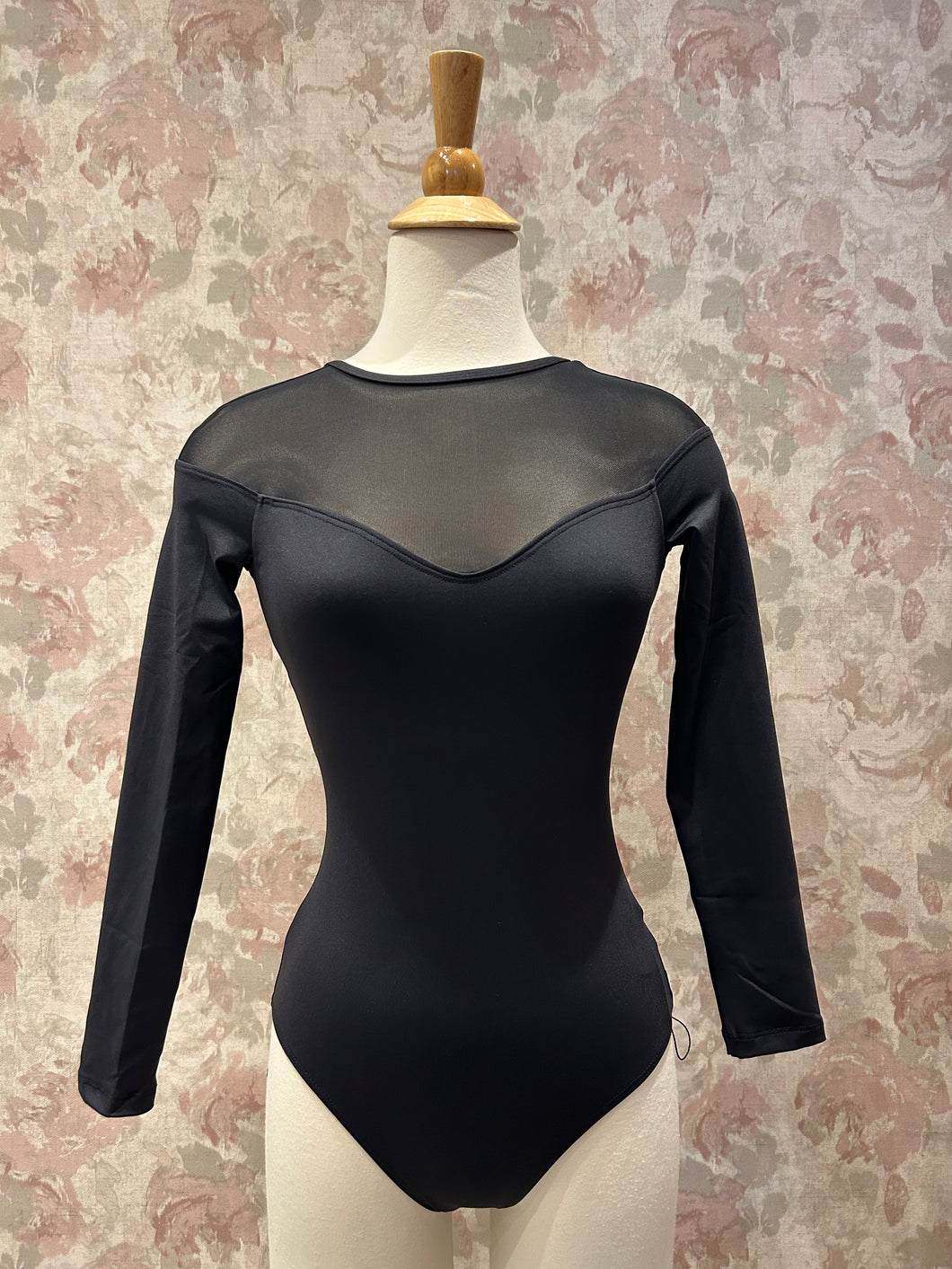 Womens Lulli Sadie Black Long Sleeve Leotard