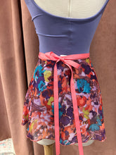 Load image into Gallery viewer, Ladies 12" Floral Splash Wrap On Skirt
