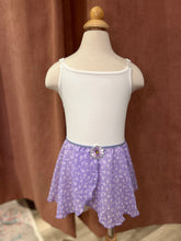 Load image into Gallery viewer, Girls Chiffon Lilac Whimsical Mock Wrap Skirt
