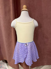 Load image into Gallery viewer, Girls Chiffon Lilac Whimsical Mock Wrap Skirt
