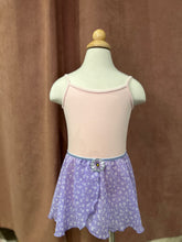 Load image into Gallery viewer, Girls Chiffon Lilac Whimsical Mock Wrap Skirt
