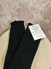 Load image into Gallery viewer, Adult Black Stirrup Warmers 30" - Medium
