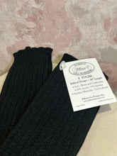 Load image into Gallery viewer, Adult Black Stirrup Warmers 30" - Medium
