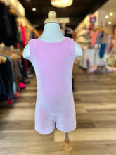 Load image into Gallery viewer, Girls Twinkly Pink Velvet Playsuit
