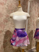 Load image into Gallery viewer, Ladies 12&quot; Purple Ombre Print Wrap Skirt
