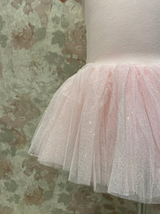 Girls Cap Sleeve Glitter Tutu Dress