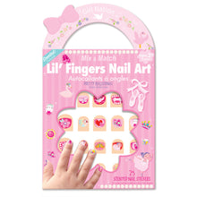 Load image into Gallery viewer, Ballet Bliss Bracelet an Nail Sticker Girly Gift Set
