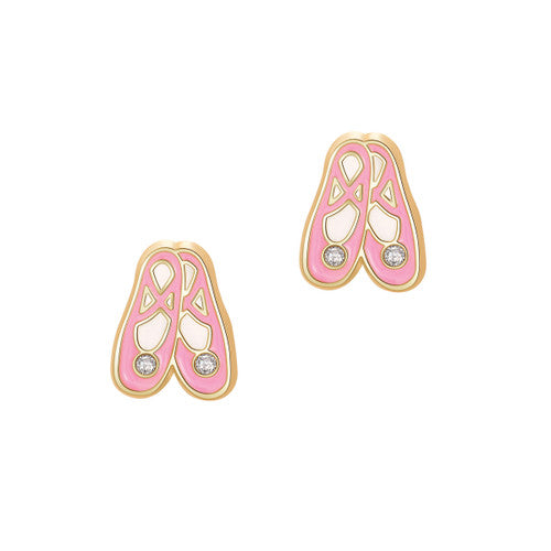Cuties Studs- Glitter Ballet Slippers
