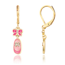 Load image into Gallery viewer, Crystal Necklace and Lever Back Earring Gift Set - Ballet Shoe
