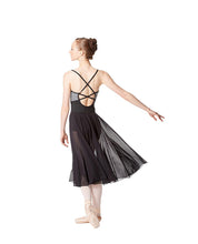 Load image into Gallery viewer, Adult Emilia Black Mesh Long Sheer Skirt
