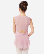 Load image into Gallery viewer, Girls Julia Lilac Skirted Cap Sleeve Leotard

