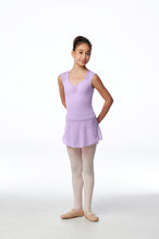 Load image into Gallery viewer, Girls Julia Lilac Skirted Cap Sleeve Leotard
