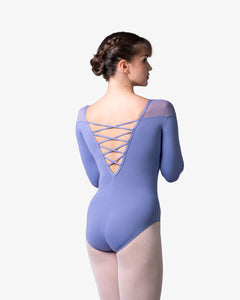 Womens Lulli Sadie Black Long Sleeve Leotard