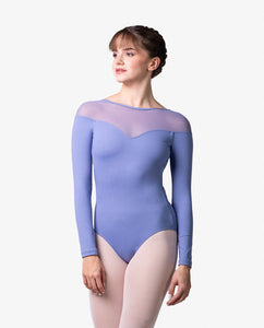 Womens Lulli Sadie Black Long Sleeve Leotard