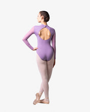 Load image into Gallery viewer, Womens Emery Mocha Mock Neck Long Sleeve Leotard
