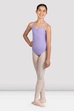 Load image into Gallery viewer, Girls Mirella Lilac Glow Girl V Neck Leotard
