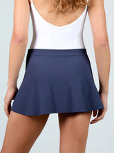 Load image into Gallery viewer, Masterclass Split Hem Navy Skirt
