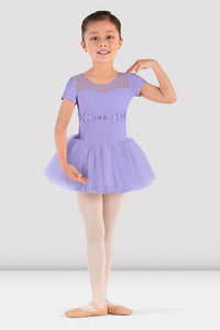 Girls Daliah Lilac Cap Sleeve Tutu Dress