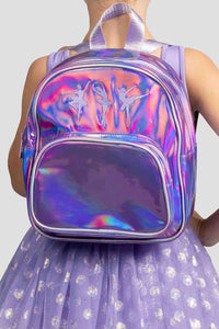 Girls Lilac Iridescent Ballerina Backpack