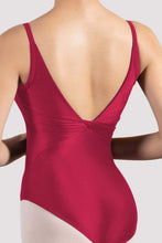 Load image into Gallery viewer, Ladies Mirella Raspberry Glow Low Back Leotard
