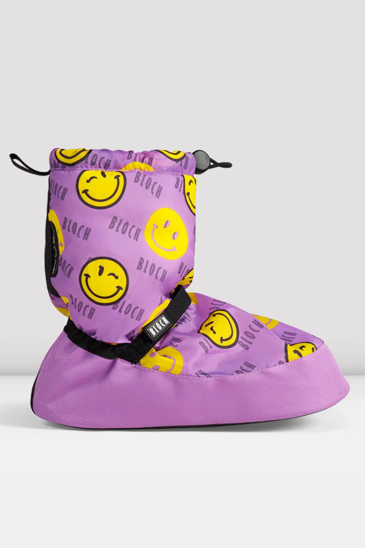Adult Smiley Print Warm Up Bootie