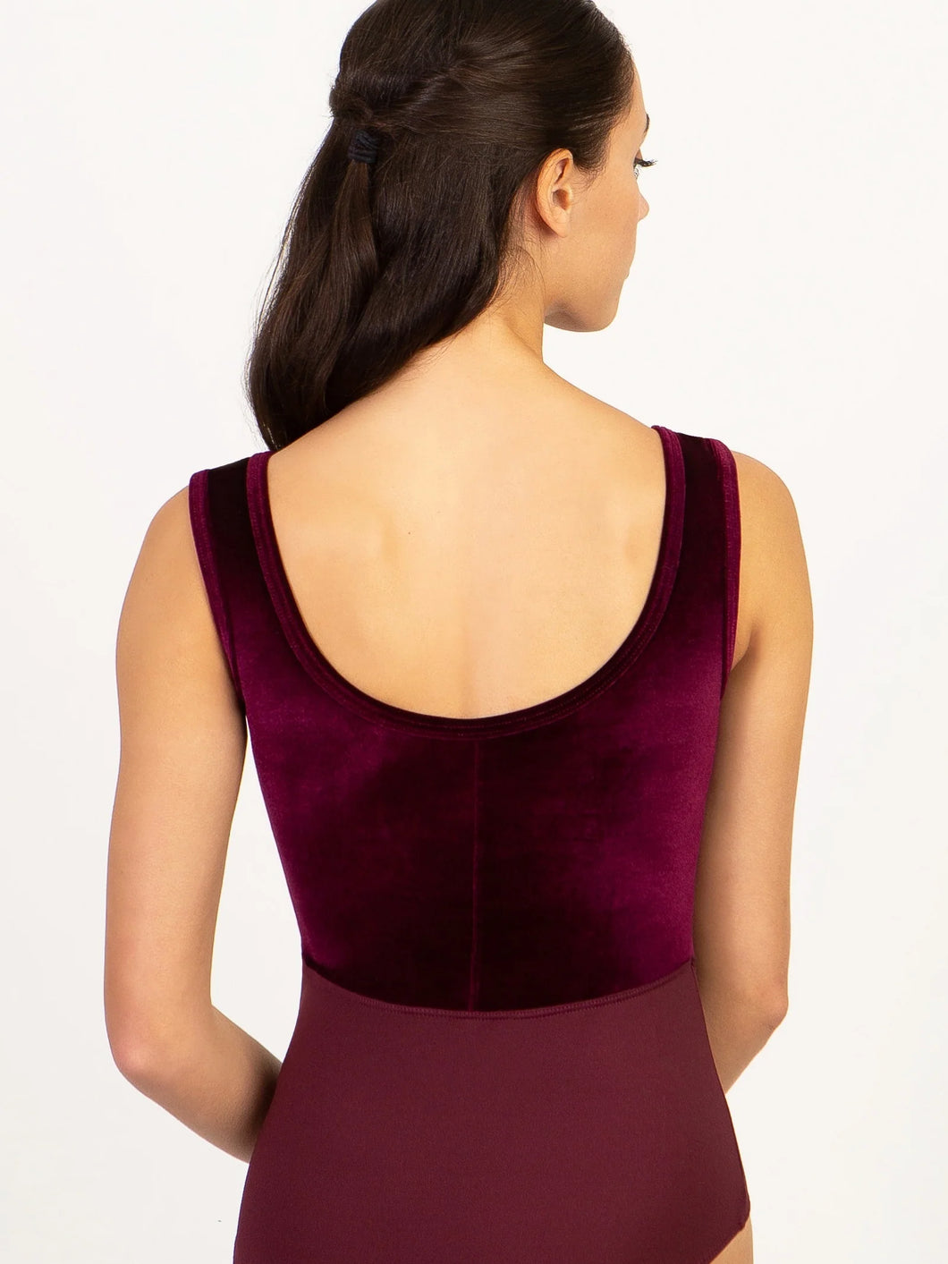 Jewelry Box Square Neck Tank Garnet Leotard