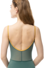 Load image into Gallery viewer, Adult Emma Pinch Front Camisole Green Leotard
