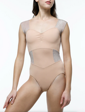 Load image into Gallery viewer, Adult Anniversary Pinch Front Cap Sleeve Leotard
