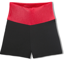 Load image into Gallery viewer, Girls Black High Waisted Red Dizzy Short
