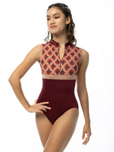 Load image into Gallery viewer, Adult Lola Zip Front Mock Neck Leotard
