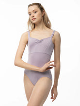Load image into Gallery viewer, Adult Stormy Lavender Pinch Front Tank Leotard
