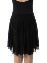 Load image into Gallery viewer, Adult Stormy Black Midi Length High Low Skirt
