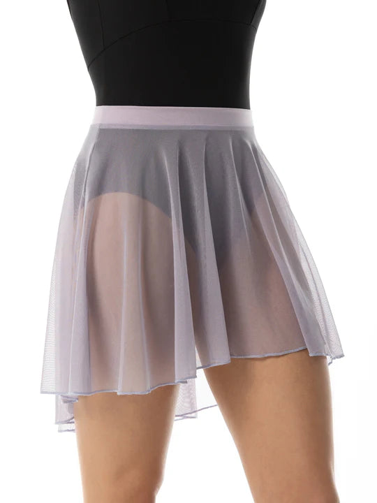 Adult Stormy Lavender Midi Length High Low Skirt