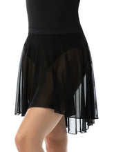 Load image into Gallery viewer, Adult Stormy Black Midi Length High Low Skirt
